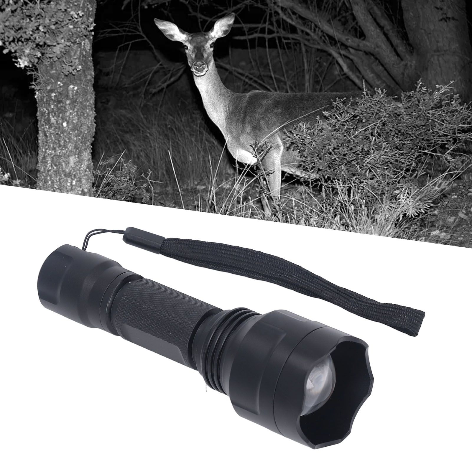 LED IR Flashlight Adjustable Focus Infrared Night Vision Light Dimmable for view 12
