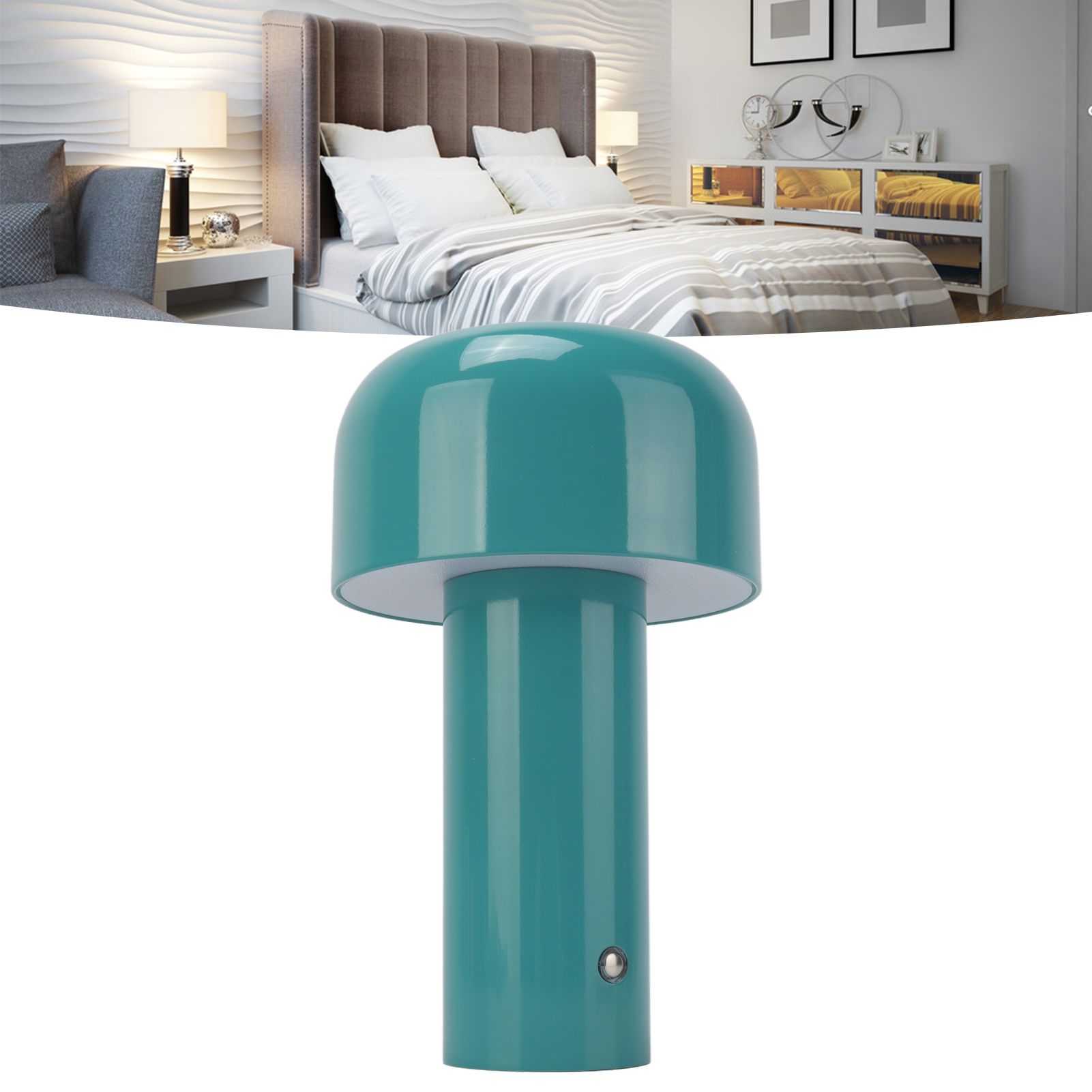 USB Mushroom Light Modern Simple Blue Mushroom USB Rechargeable Desk Lamp view 12