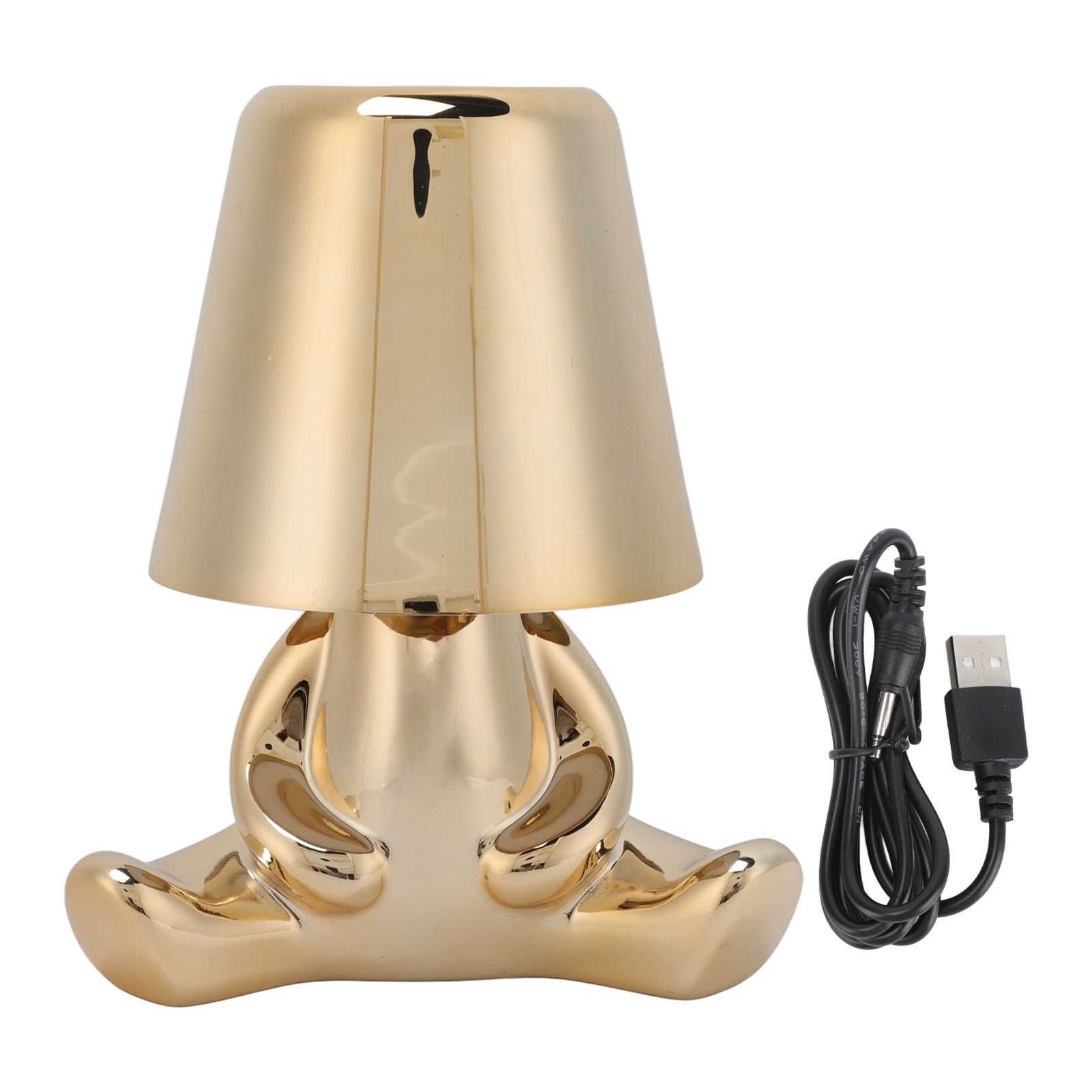 Night Lamp 3 Light Color Stepless Dimming Touch Control USB Rechargeable