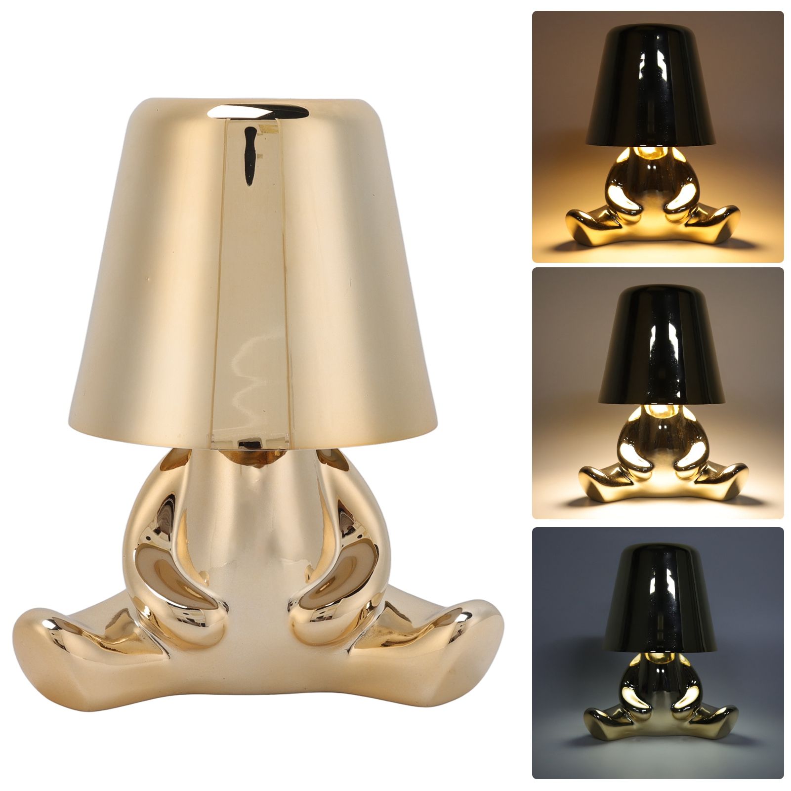 Night Lamp 3 Light Color Stepless Dimming Touch Control USB Rechargeable view 10