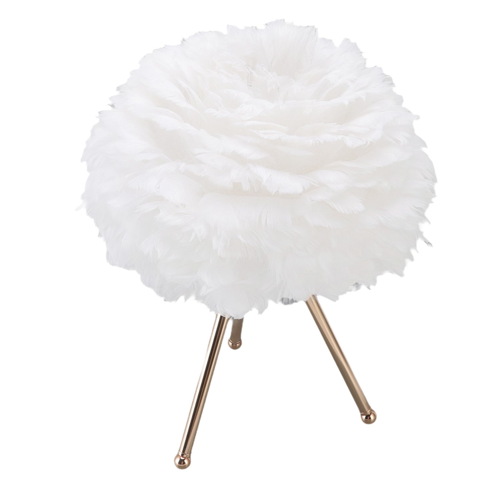Feather Table Lamp Adjustable Color Brightness Rechargeable Touch Control view 8