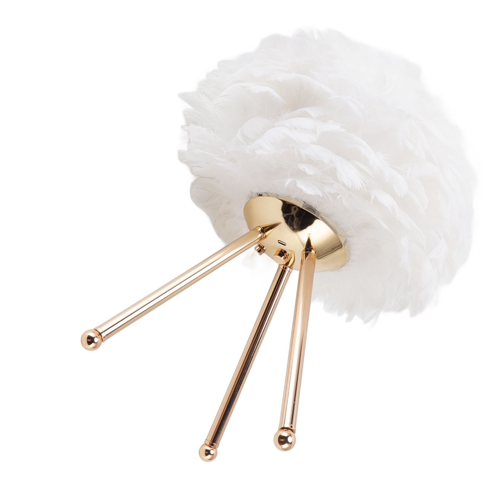 Feather Table Lamp Adjustable Color Brightness Rechargeable Touch Control view 9