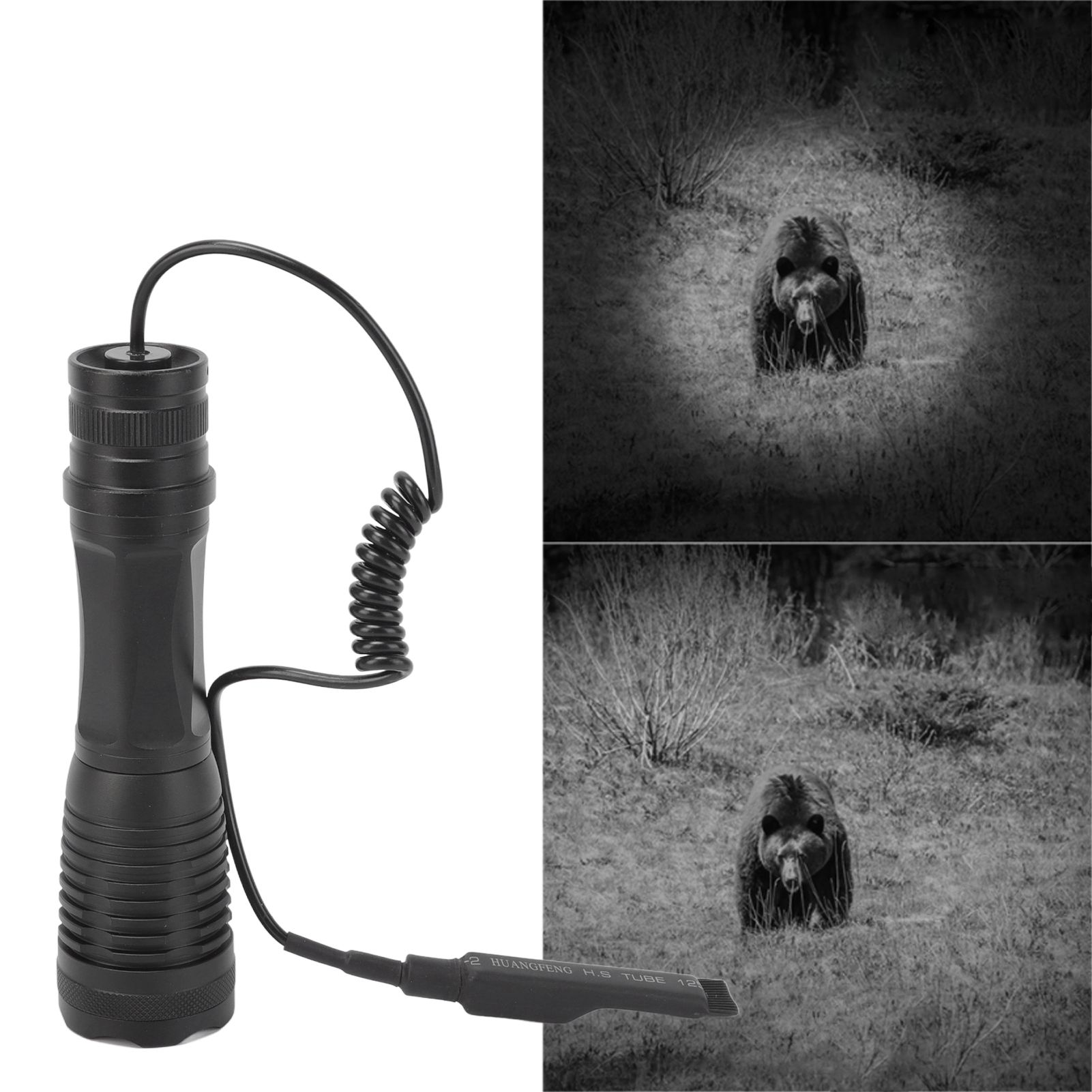 IR Flashlight Aluminum Alloy 850nm Portable Night Vision Zoom Flashlight Fit view 10