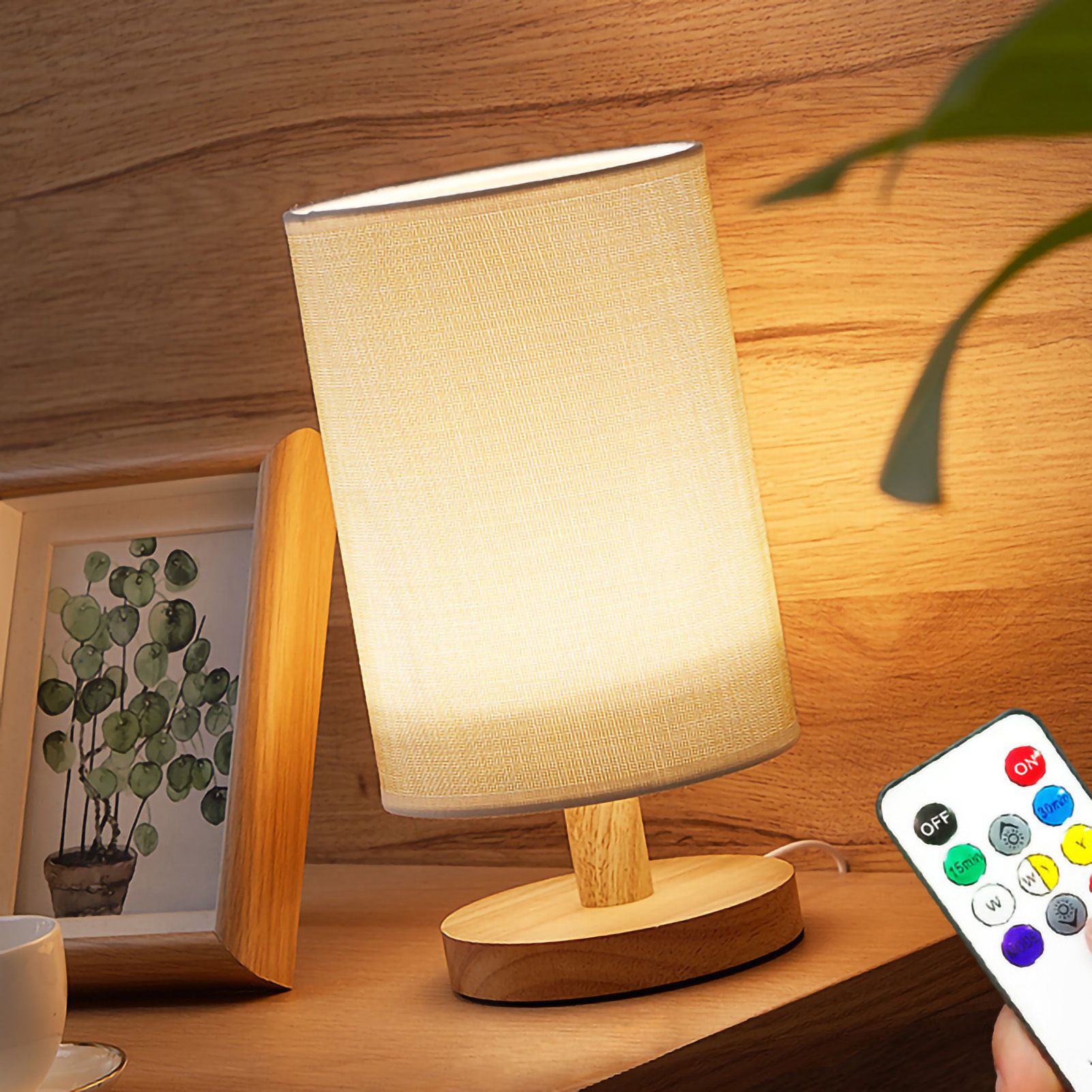Bedside Lamp Miniature Warm Light Modern LED USB Powerd Table Desktop Night view 2