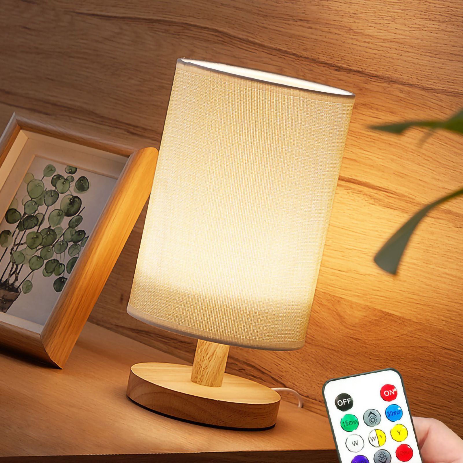 Bedside Lamp Miniature Warm Light Modern LED USB Powerd Table Desktop Night view 3