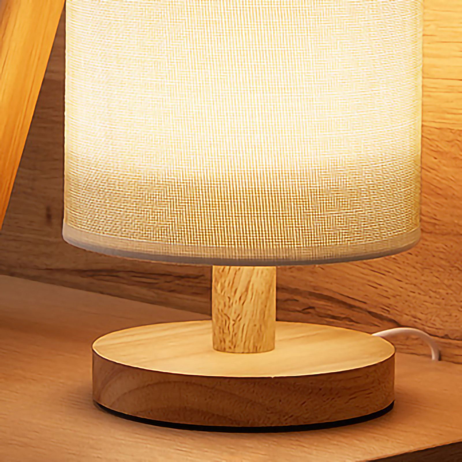 Bedside Lamp Miniature Warm Light Modern LED USB Powerd Table Desktop Night view 4