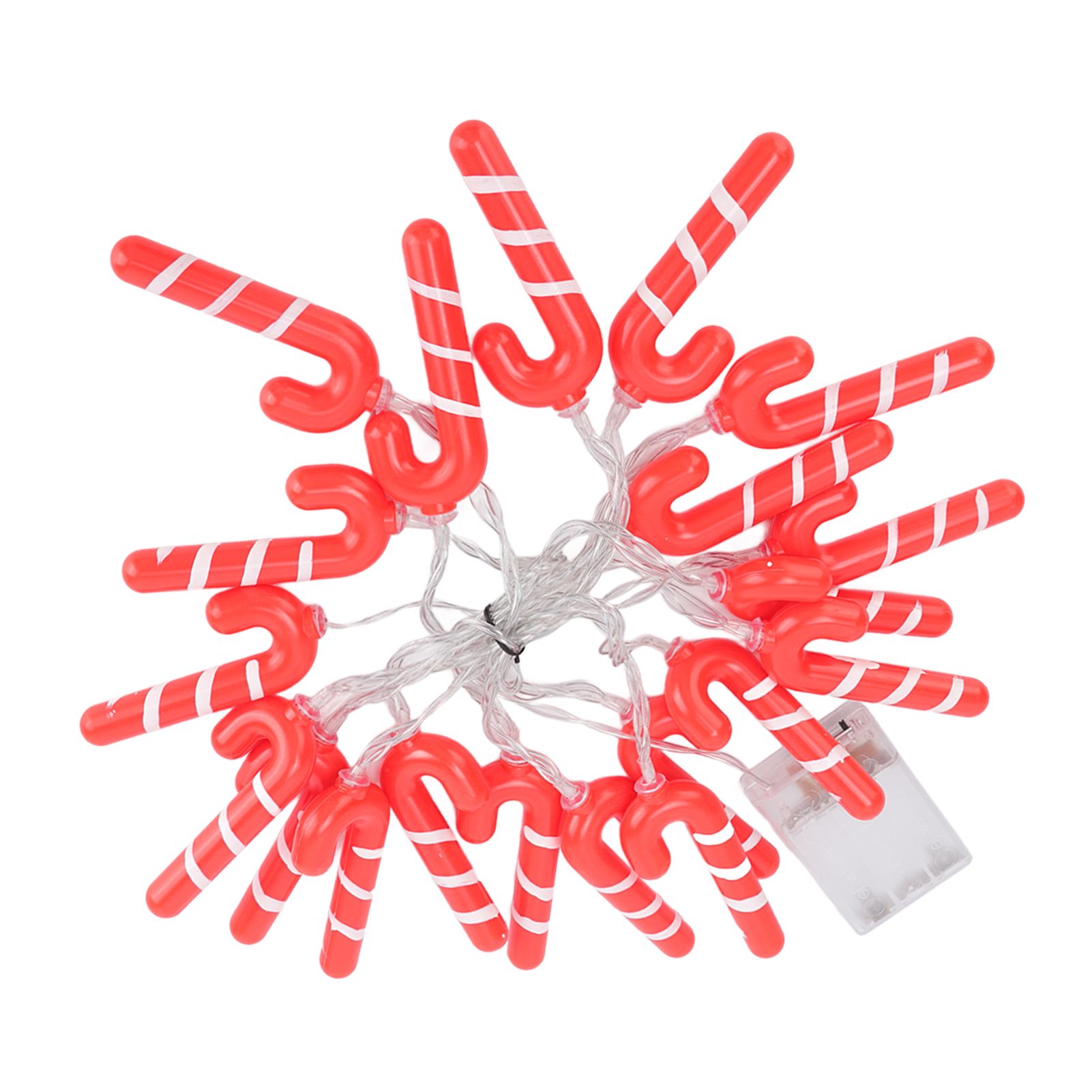 9.8ft 20LED Christmas Candy Cane String Lights J Shape LED String Lights for view 2