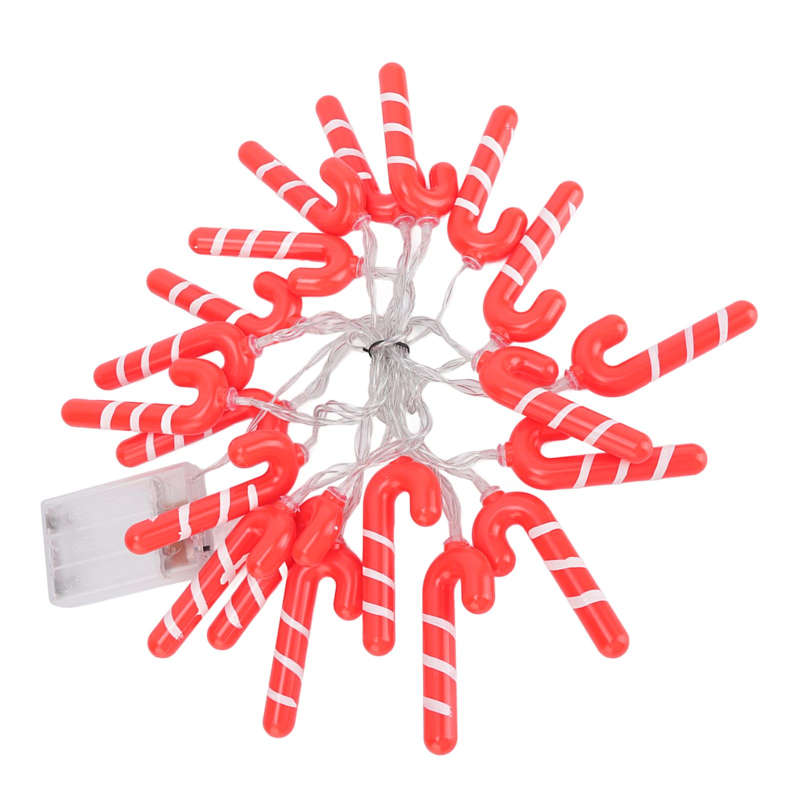 9.8ft 20LED Christmas Candy Cane String Lights J Shape LED String Lights for view 7