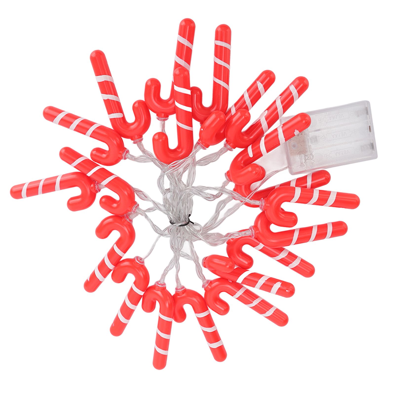 9.8ft 20LED Christmas Candy Cane String Lights J Shape LED String Lights for view 9