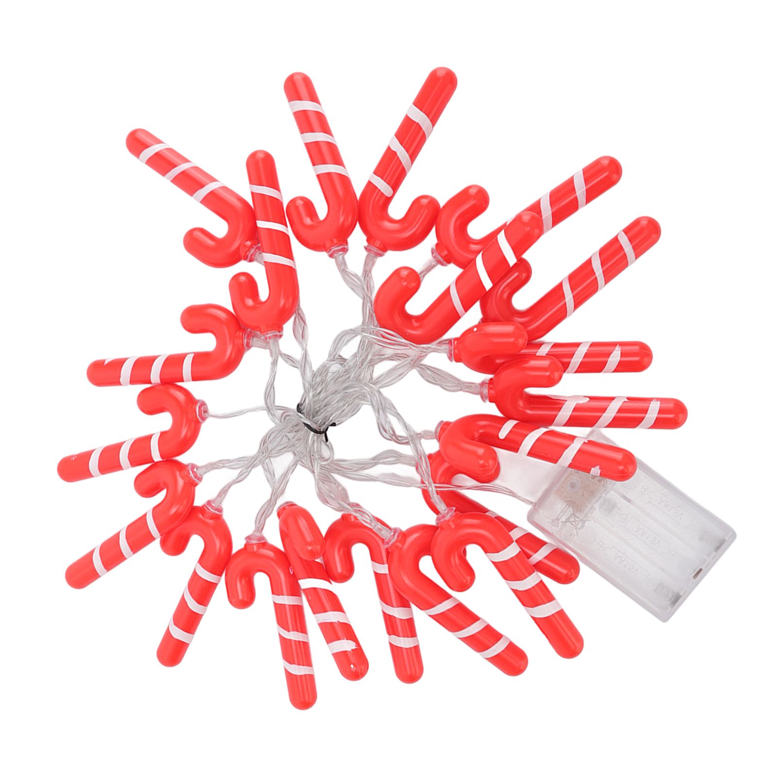 9.8ft 20LED Christmas Candy Cane String Lights J Shape LED String Lights for view 10
