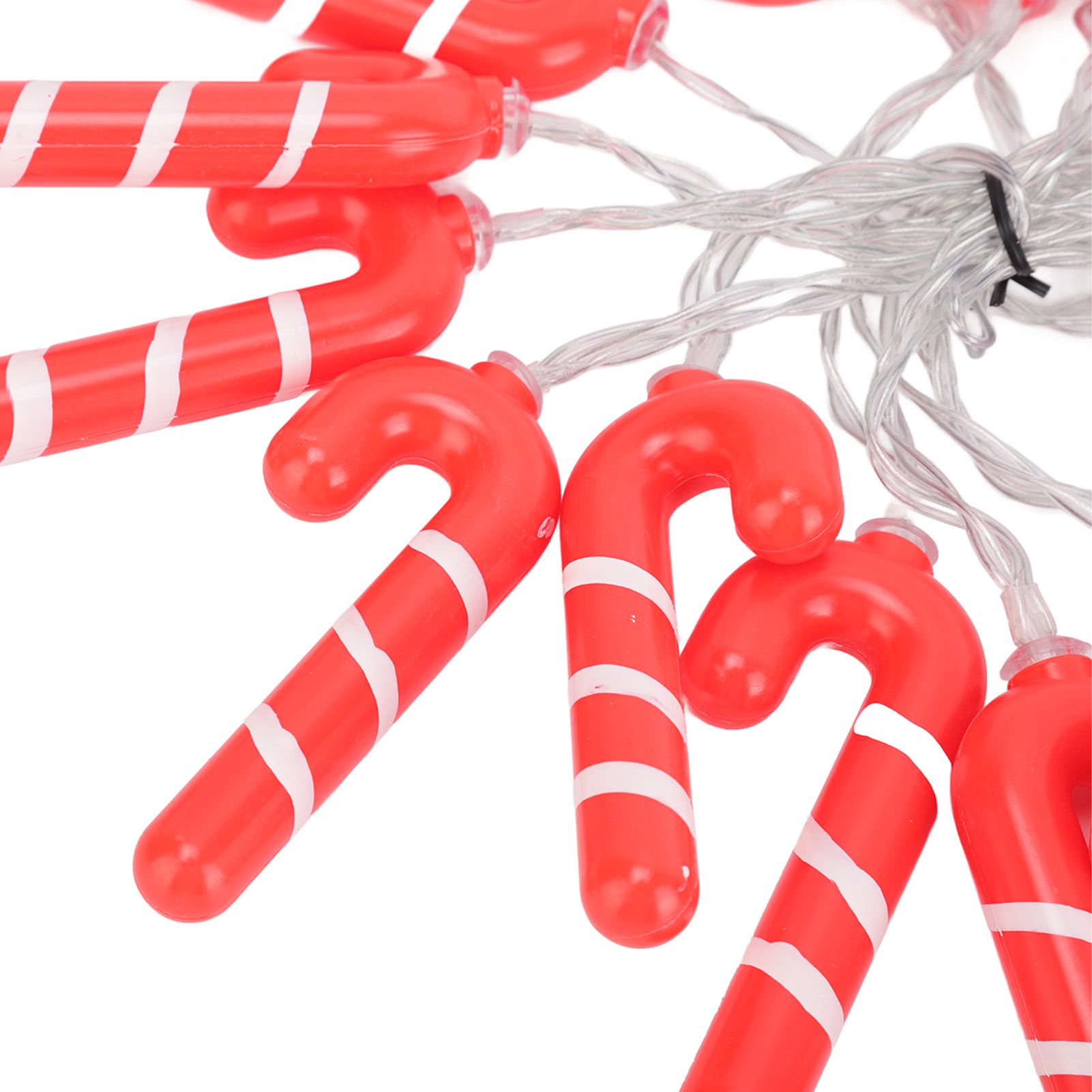 9.8ft 20LED Christmas Candy Cane String Lights J Shape LED String Lights for view 14