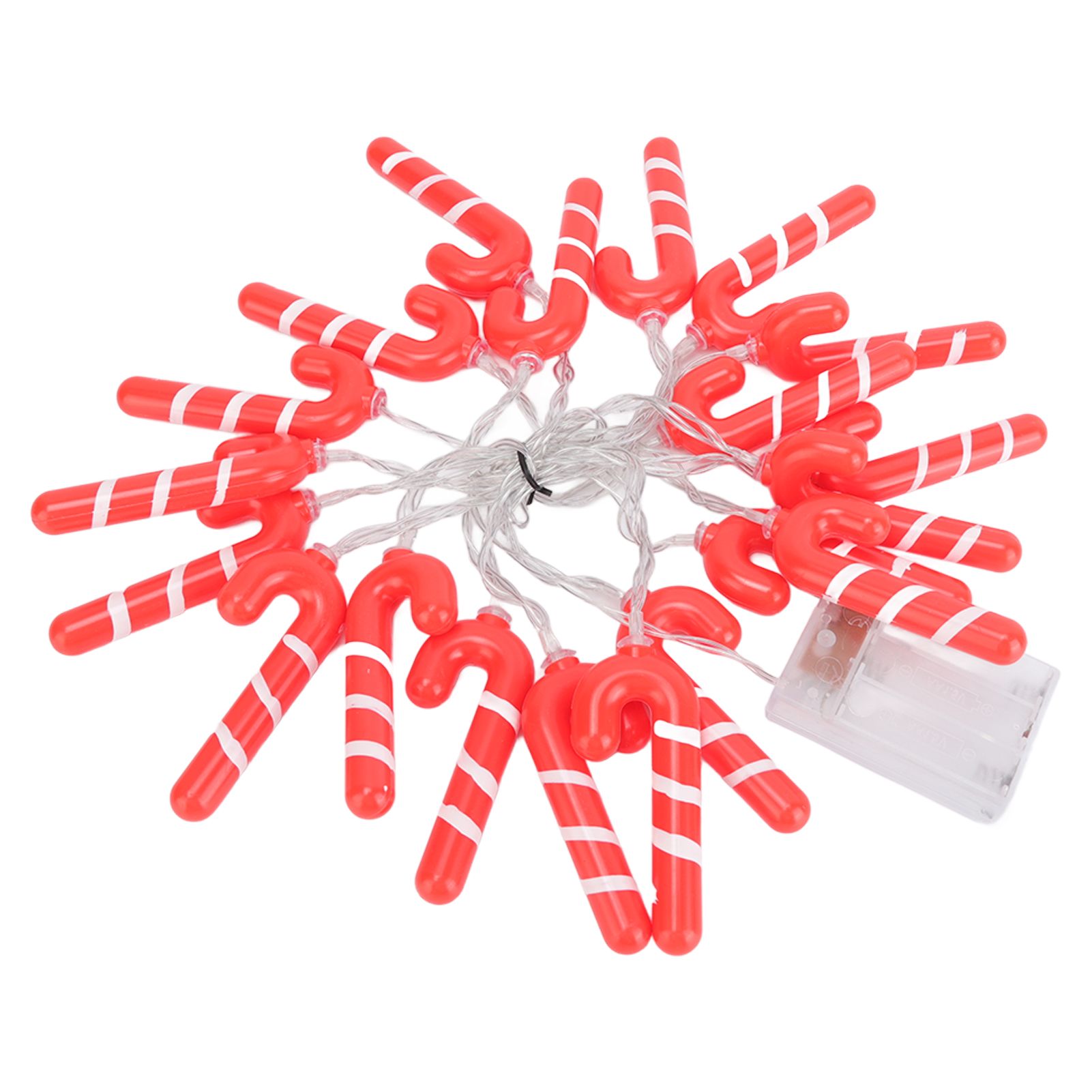 9.8ft 20LED Christmas Candy Cane String Lights J Shape LED String Lights for view 15