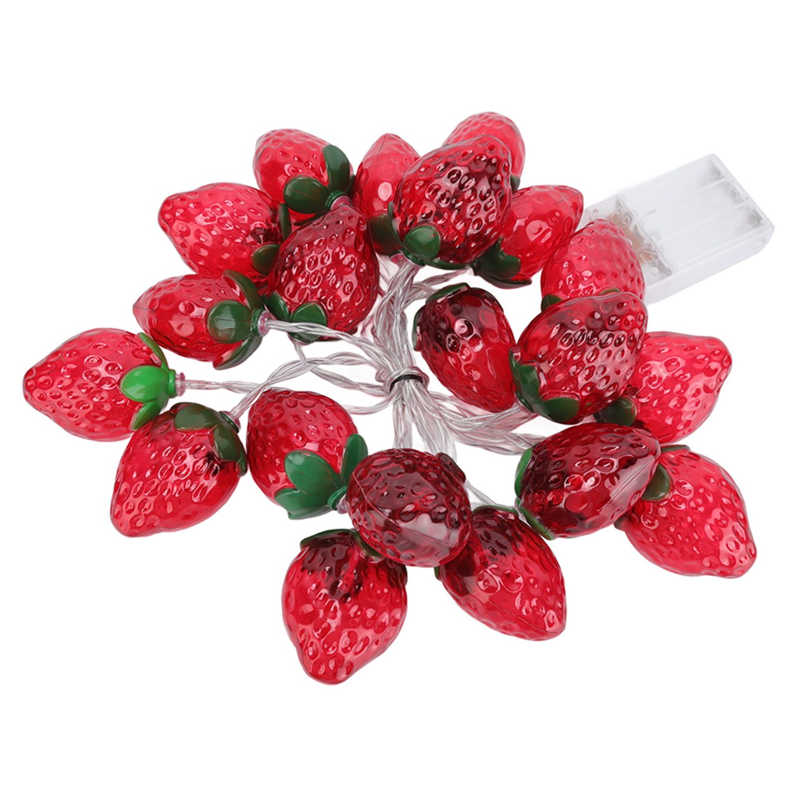 9.8ft 20LEDs Fruit String Lights Battery Operated Strawberry Lamp String view 2
