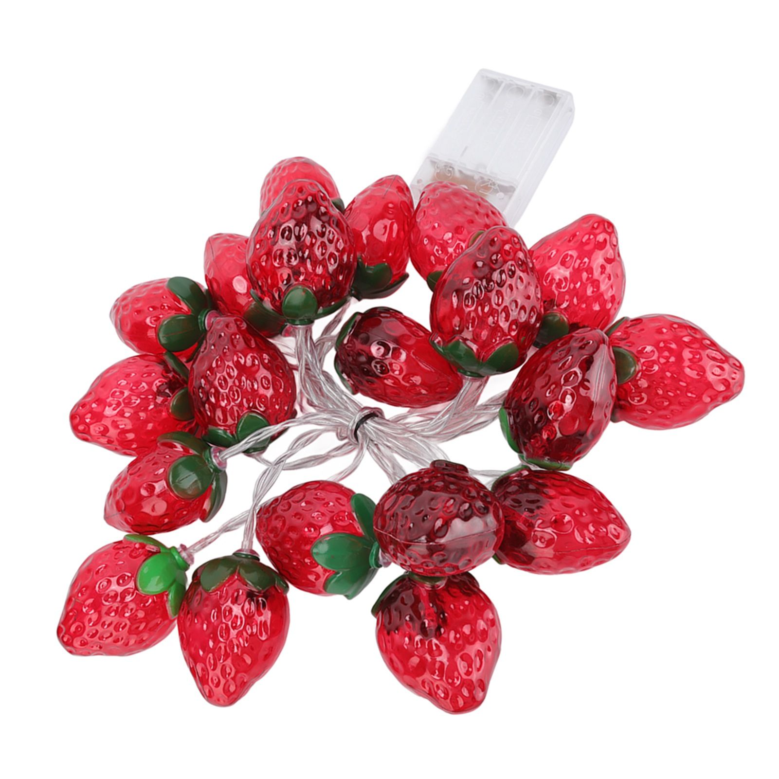 9.8ft 20LEDs Fruit String Lights Battery Operated Strawberry Lamp String view 3