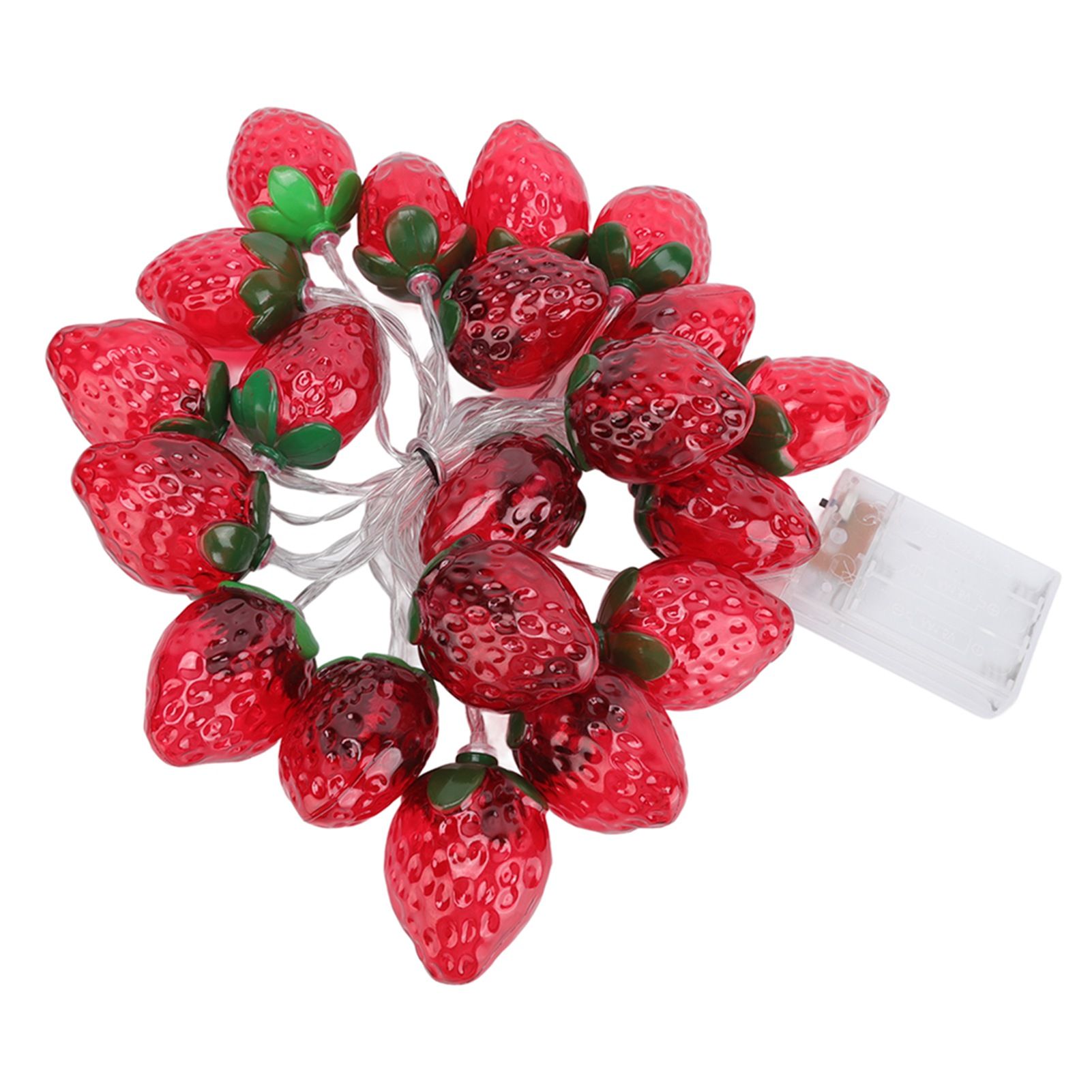 9.8ft 20LEDs Fruit String Lights Battery Operated Strawberry Lamp String view 4