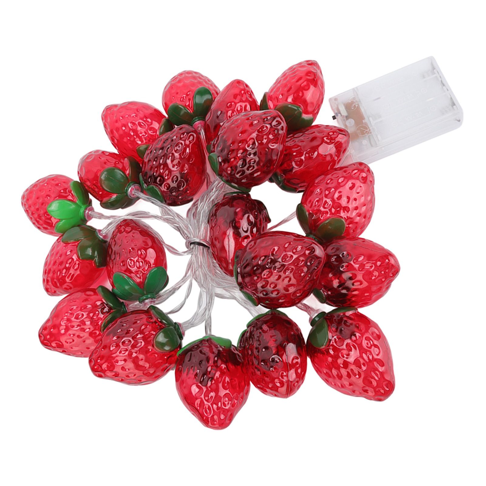 9.8ft 20LEDs Fruit String Lights Battery Operated Strawberry Lamp String view 5