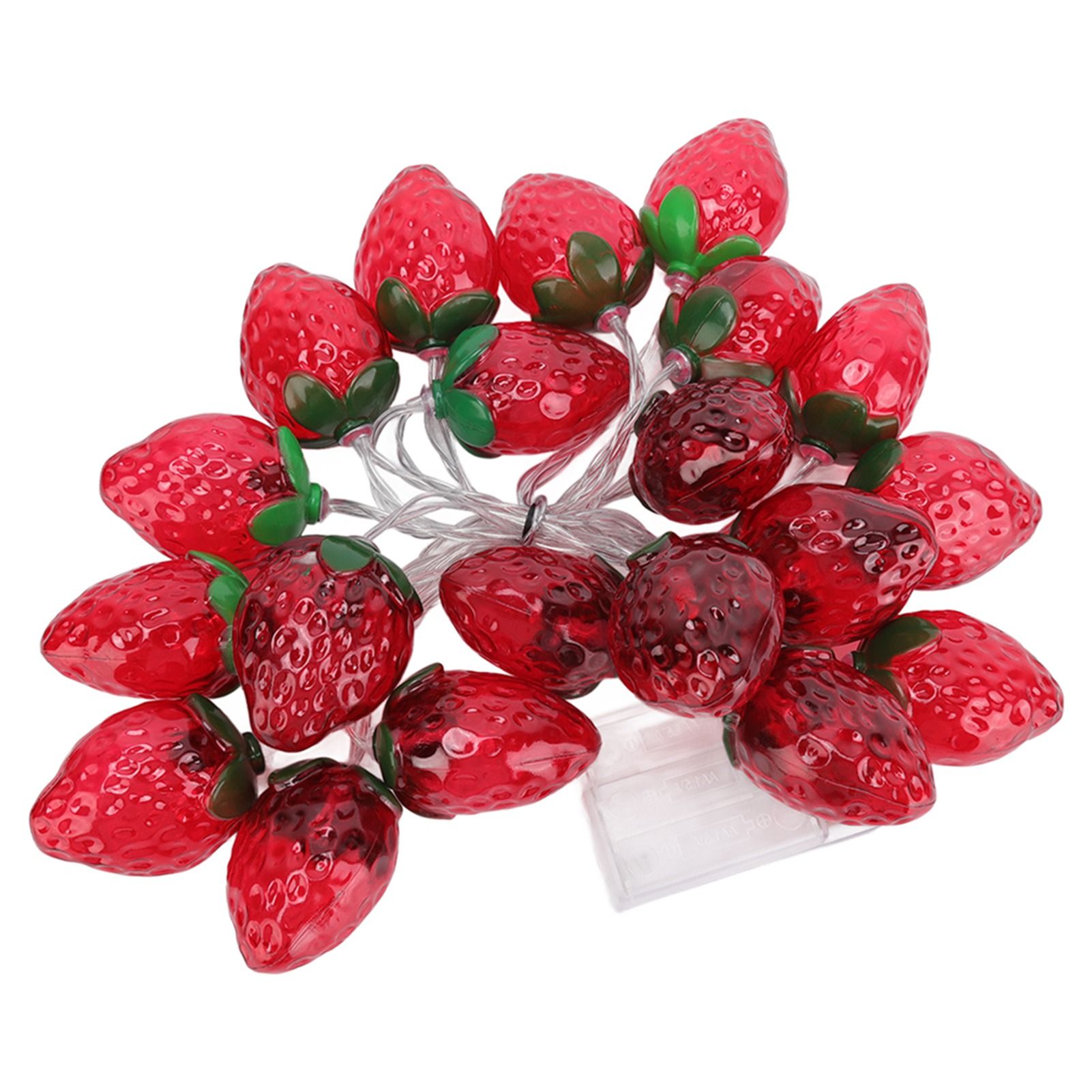 9.8ft 20LEDs Fruit String Lights Battery Operated Strawberry Lamp String view 6