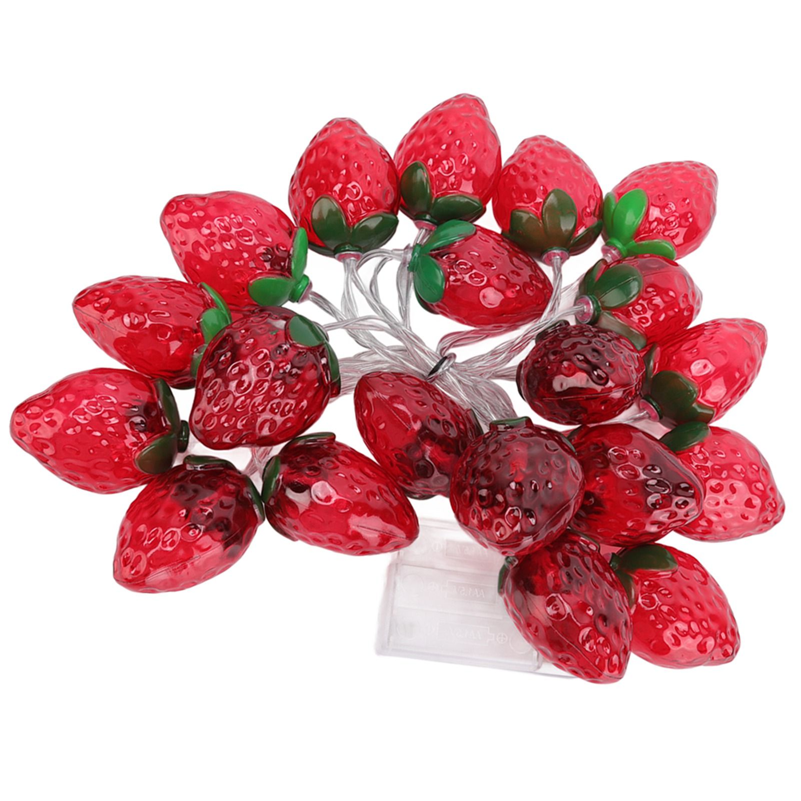 9.8ft 20LEDs Fruit String Lights Battery Operated Strawberry Lamp String view 7