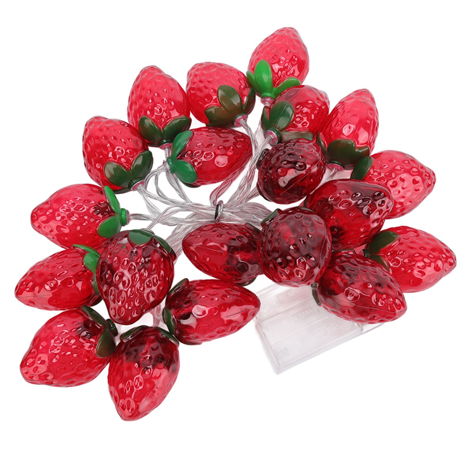 9.8ft 20LEDs Fruit String Lights Battery Operated Strawberry Lamp String view 8