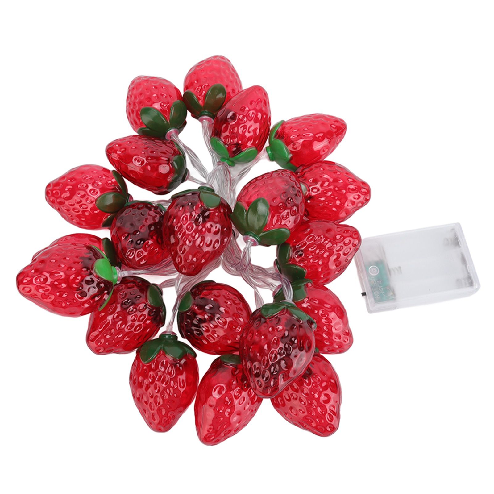 9.8ft 20LEDs Fruit String Lights Battery Operated Strawberry Lamp String view 15
