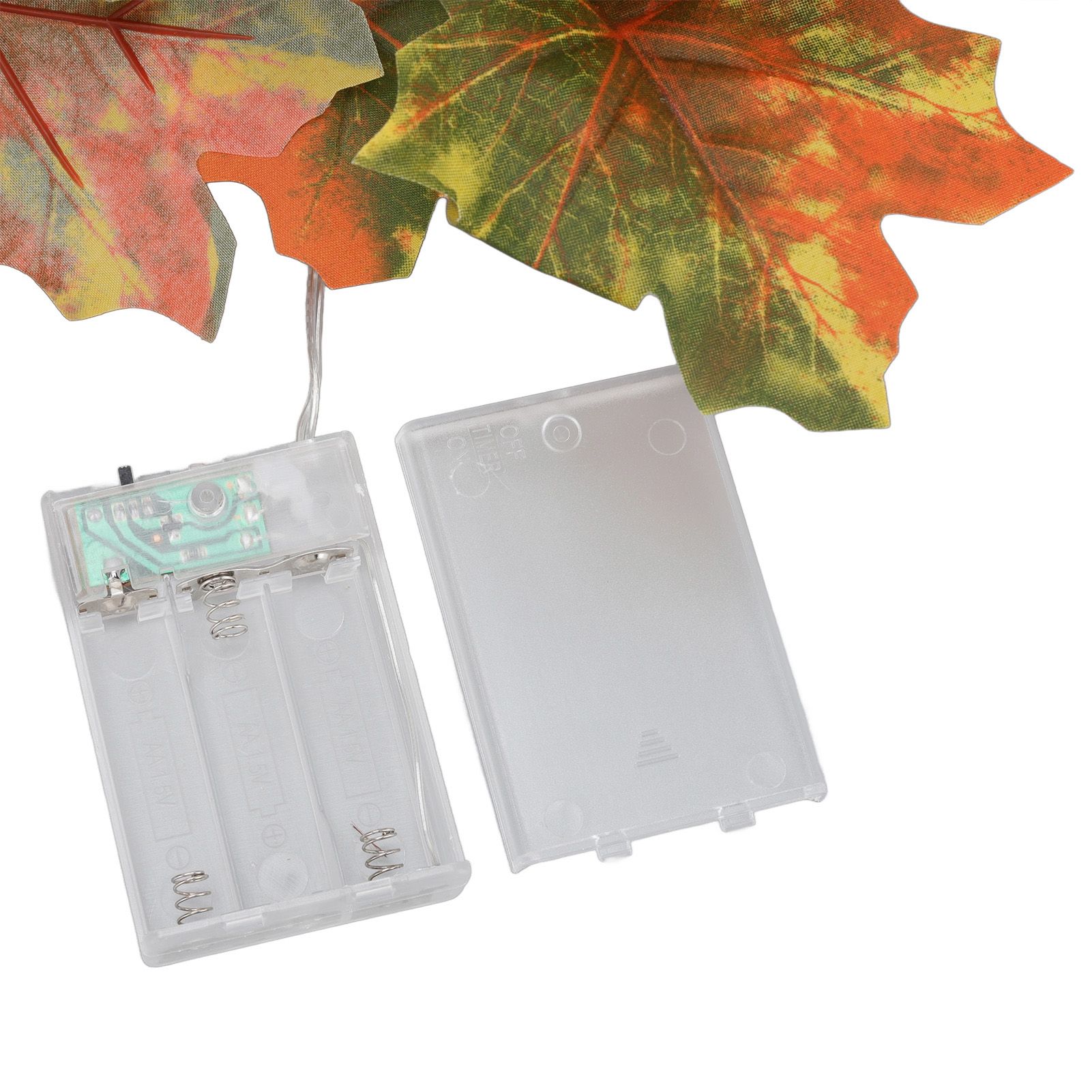 LED Maple Leaves String Light Plastic 2.2m 20LEDs Warm Light Autumn Decoration view 14