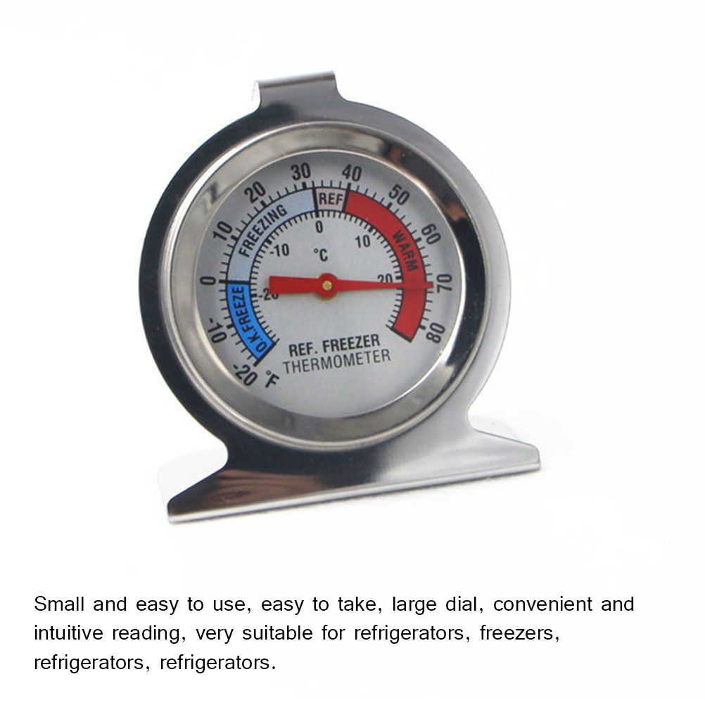 Refrigerator Thermometers Large Dial Fridge Freezer Thermometer with Hook view 7