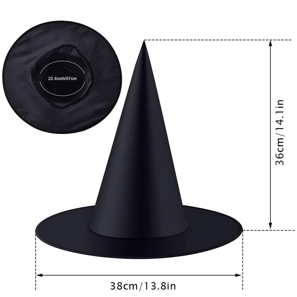 Halloween Witch Hat Halloween Witch Costume Accessory for Halloween Party Favor view 3