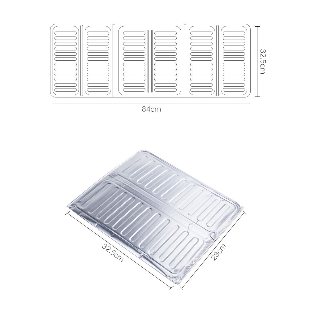 3 Sided Splatter Guard Kitchen Splatter Shield Foldable Oil Proof Plate Board view 7