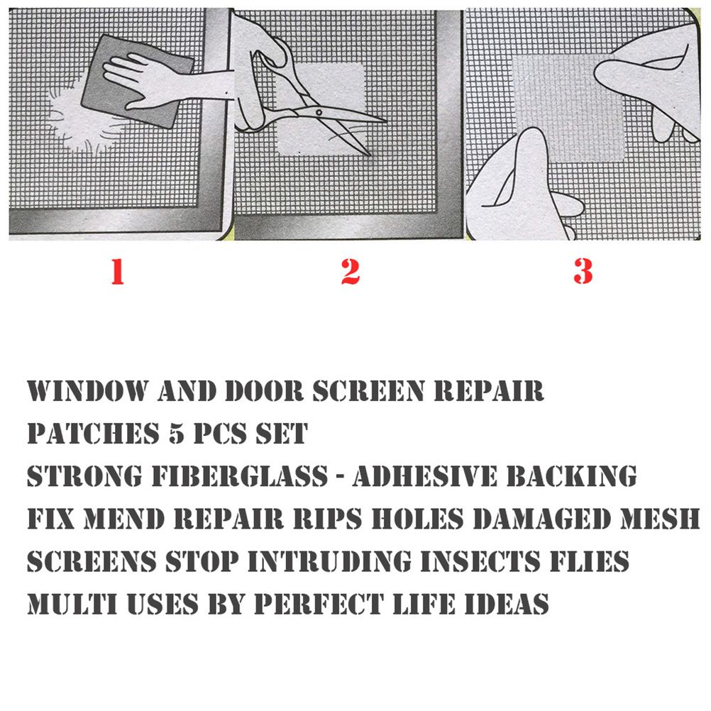 Screen Door Repair Stickers Home Curtains Fill Hole Network Window Screens view 9