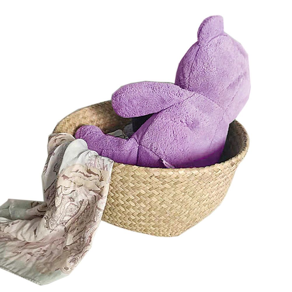 Natural Seagrass Storage Basket Foldable Woven Laundry Basket Handmade Straw view 6
