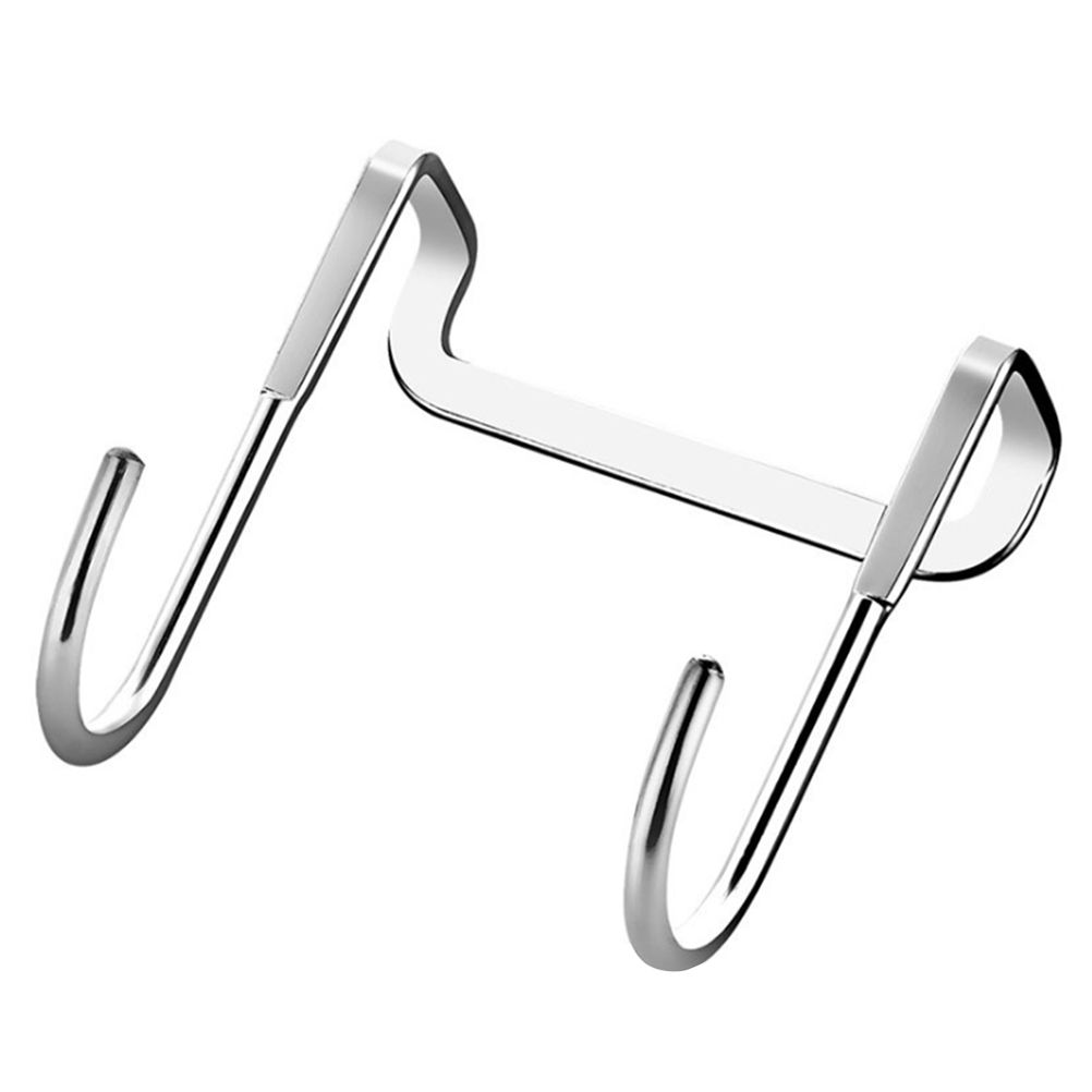 5pcs 304 Stainless Steel Cupboard Drawer Dual Hook Cabinet Hanger Towel Hooks view 4