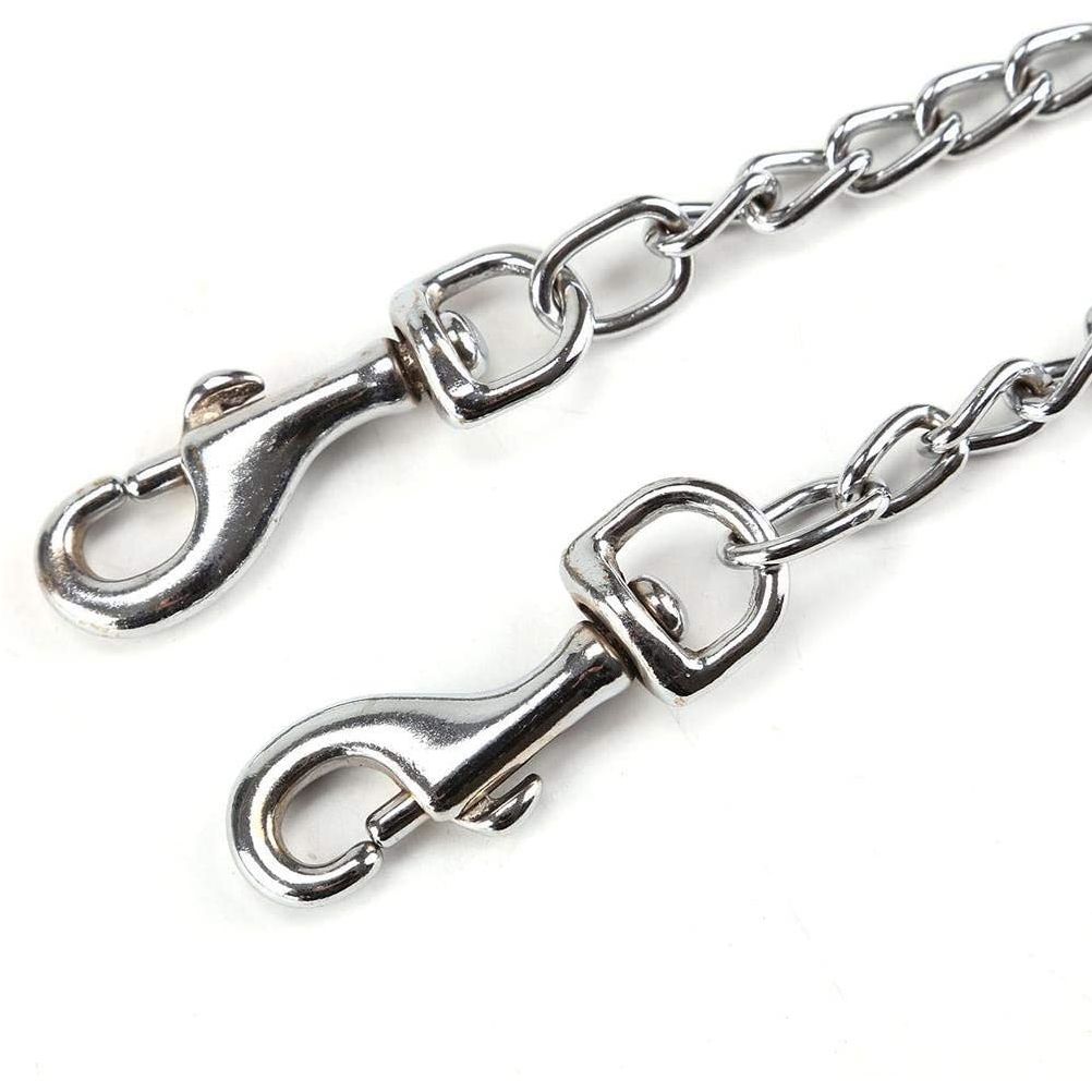 1 pcs Pets Double Head Dog Leash Aluminum Alloy Twin Lead Traction Belt Pets view 2