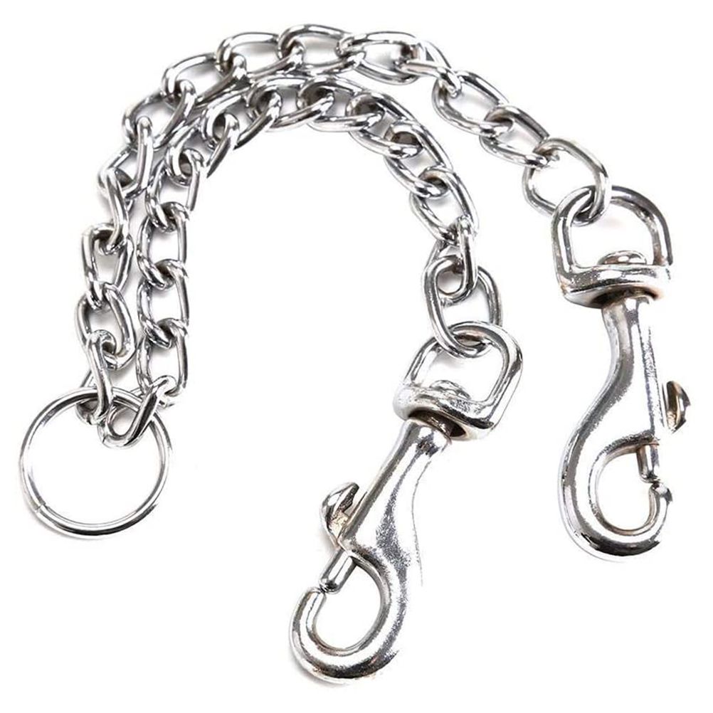 1 pcs Pets Double Head Dog Leash Aluminum Alloy Twin Lead Traction Belt Pets view 8