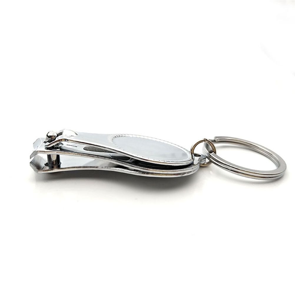 3 In 1 Multifunction Round Bottle Opener Nail Clippers Key Chain view 3