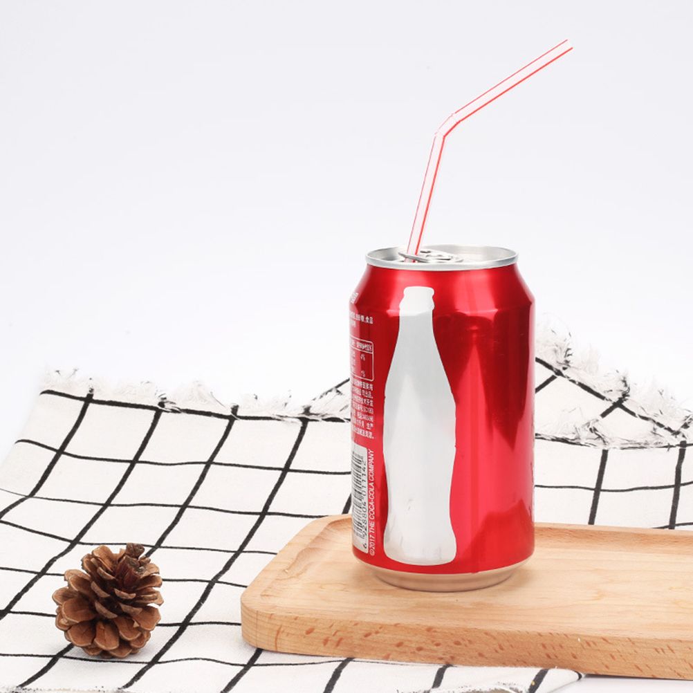 100PCS Disposable Drinking Straws Flexible Plastic Straws Practical Soy Milk view 12