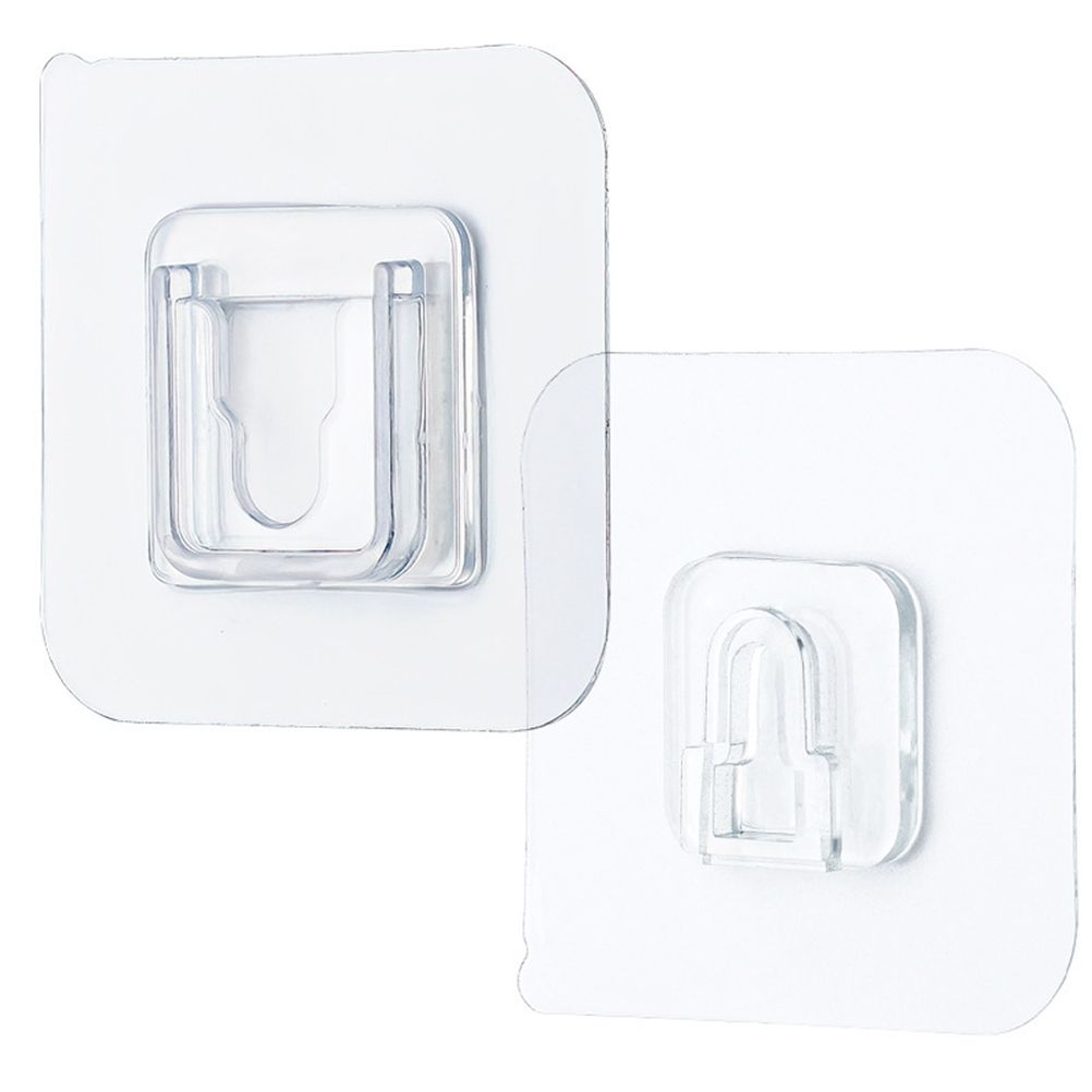 10PCS Double Sided Adhesive Wall Hooks Seamless Hook for Bathroom Kitchen Sockets view 13