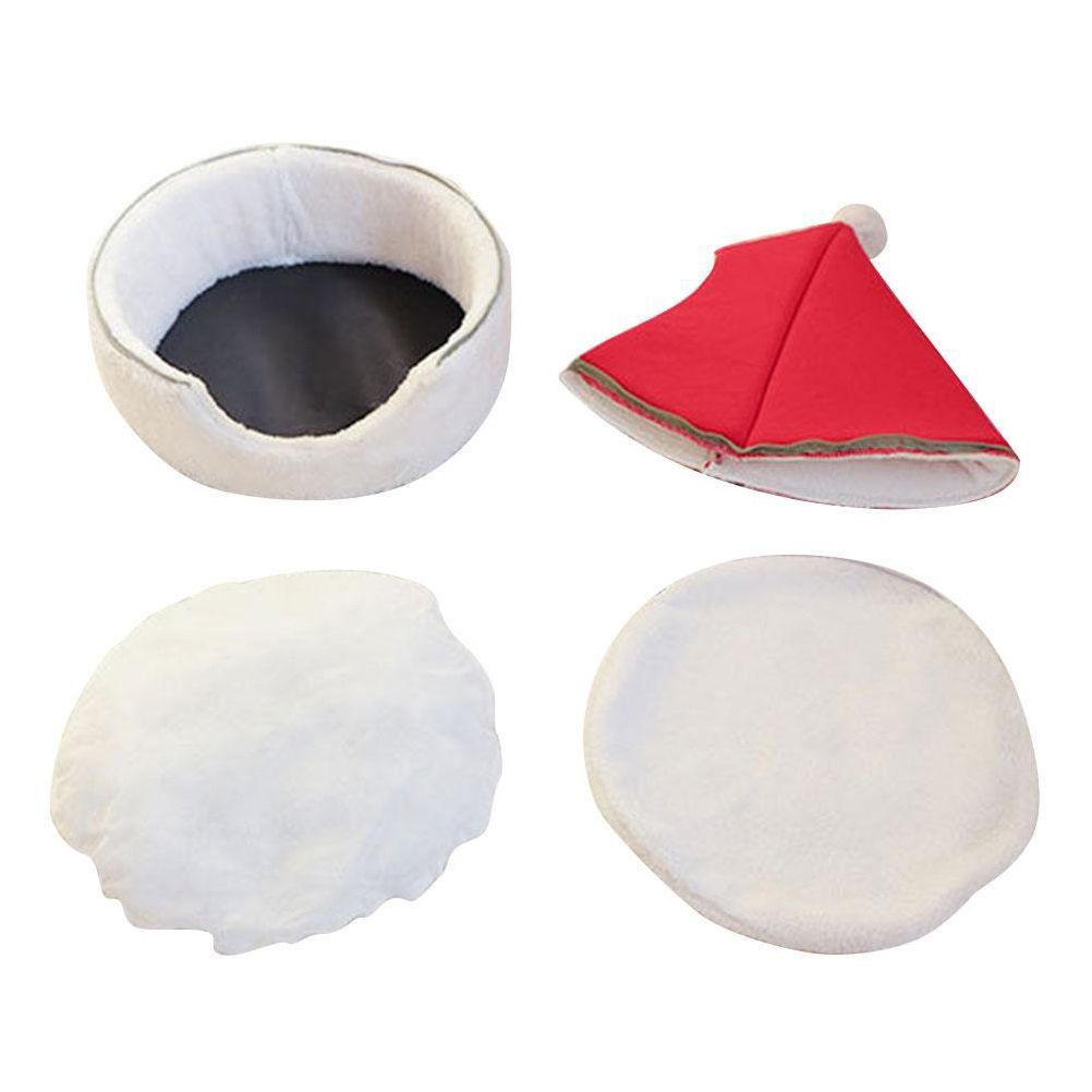 Cat Tent Cave Bed Christmas Tree Cat House Bed Comfortable Triangle Cat Bed view 3