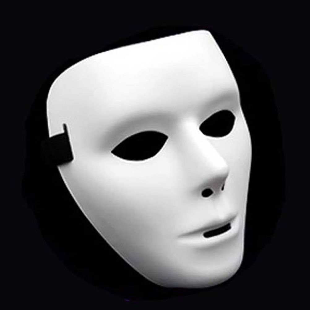 Horror Face Mask Anonymous Theater Mask Halloween Dance Performances view 4