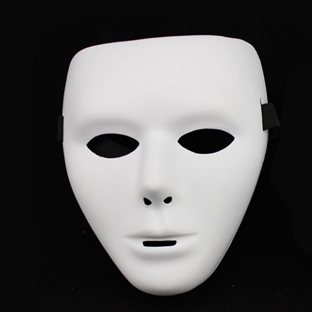 Horror Face Mask Anonymous Theater Mask Halloween Dance Performances view 5