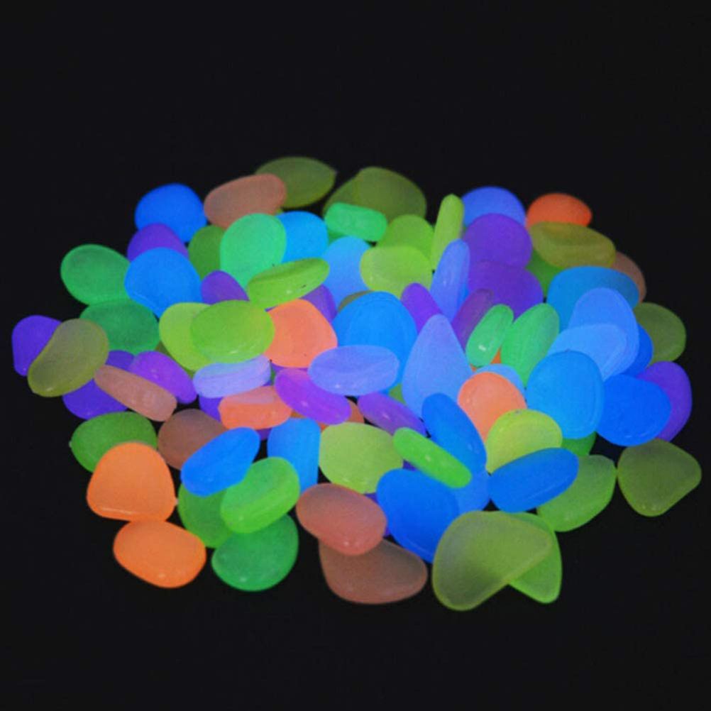 100PCS Luminous Pebbles DIY Decorative Luminous Stones Decorative Stones for view 4