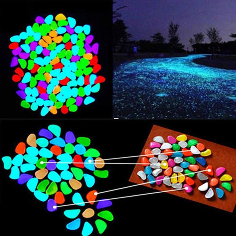 100PCS Luminous Pebbles DIY Decorative Luminous Stones Decorative Stones for view 5