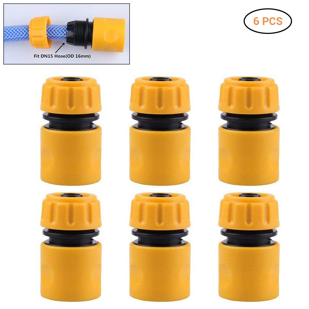 6Pcs 1/2in Quick Tap Water Connector Adapter Garden Irrigation Hose Connector view 2