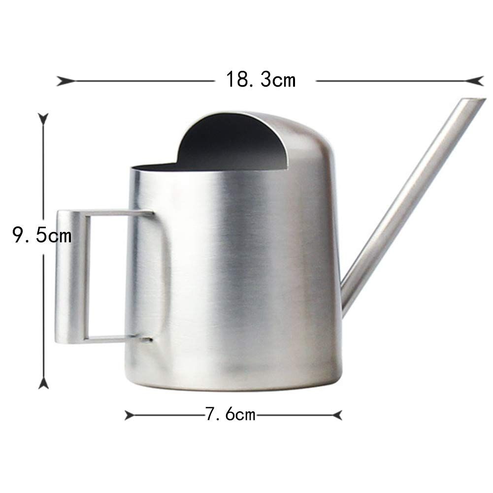 300ml Stainless Steel Watering Kettle with Semi Open Top Indoor Watering Pot view 13