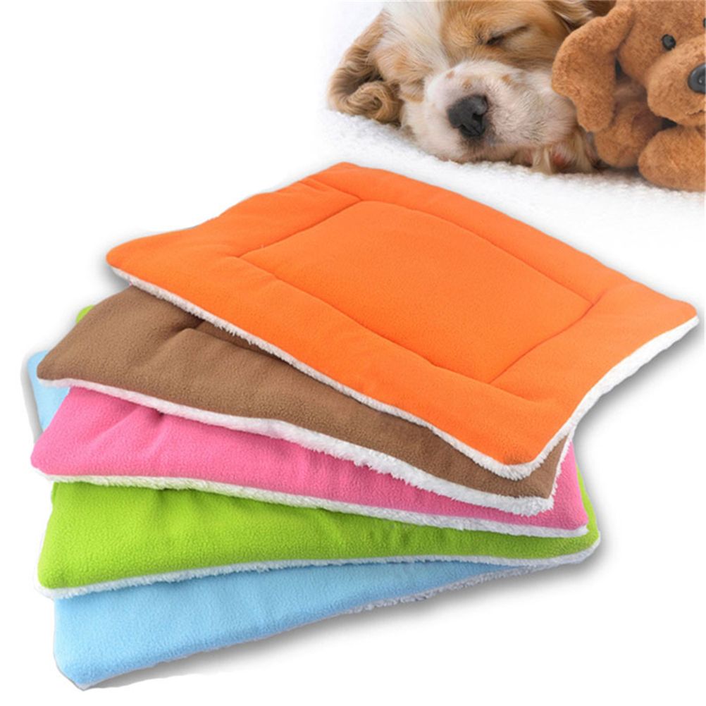 Random Color Cute Cozy Pet Dog Soft Bed Mat Plush 45*35cm Soft Dog Bed Pet