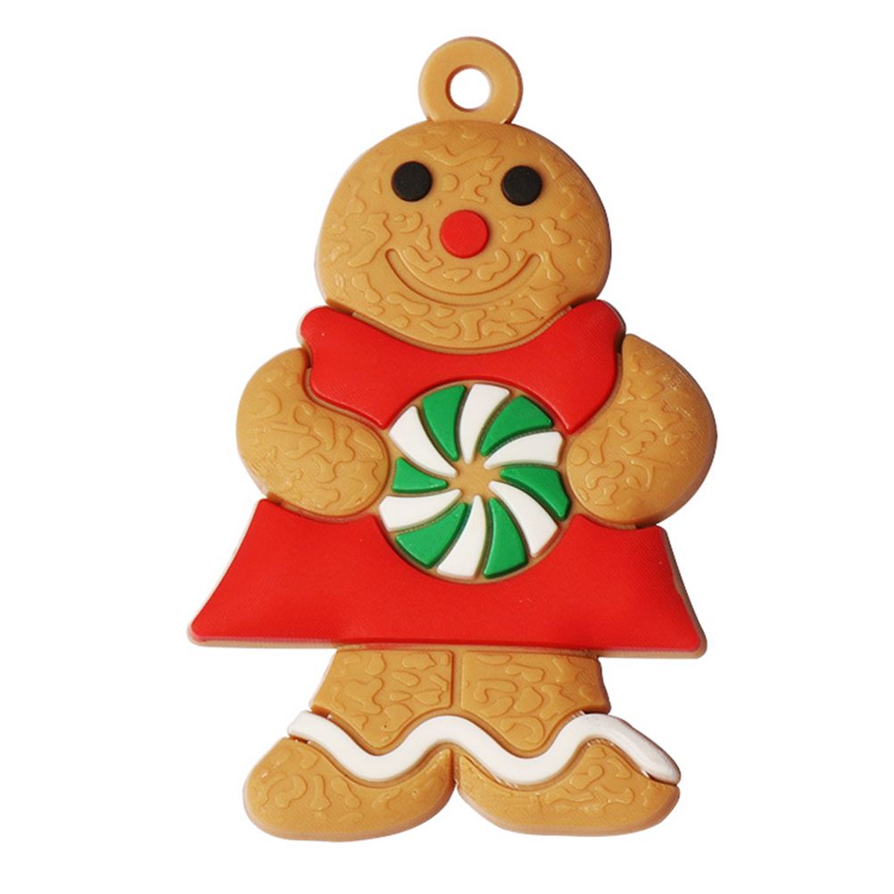 6PCS Gingerbread Man Ornaments Traditional Gingerbread Man Doll Hanging view 6