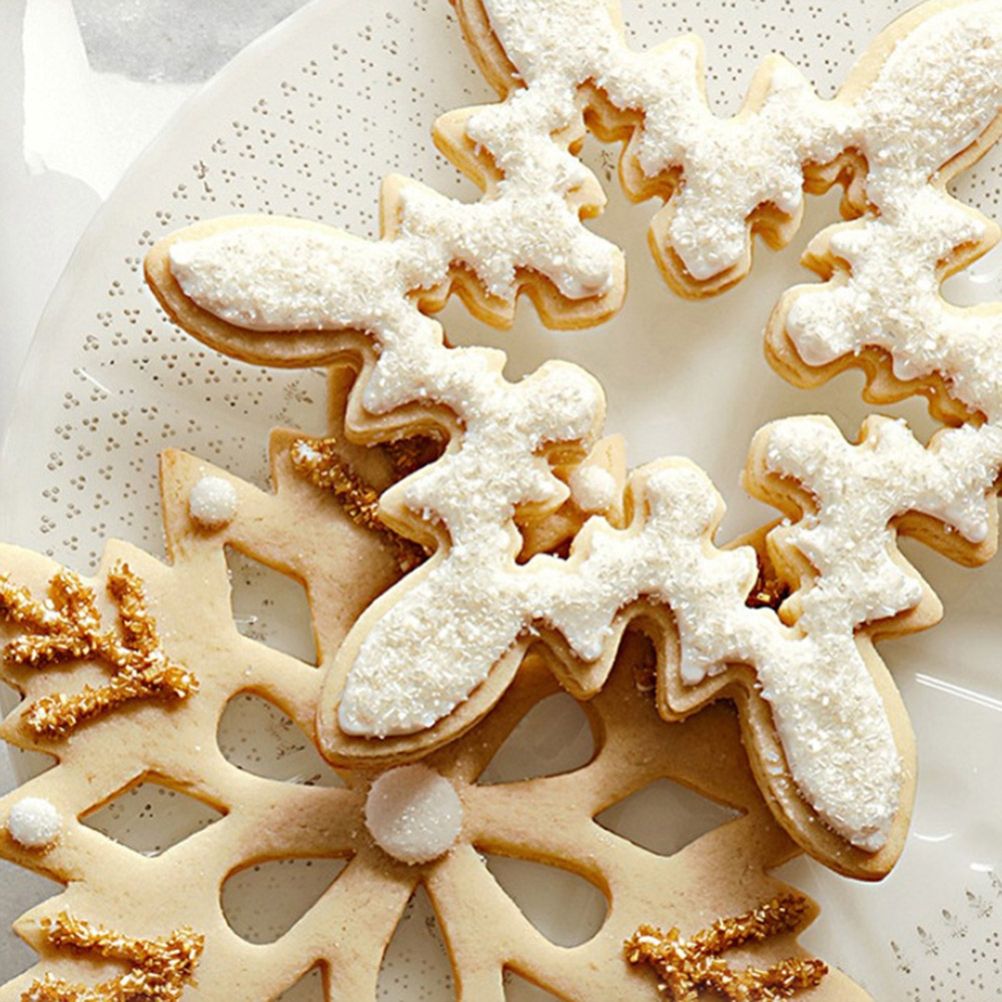 3D Snowflake Cake Mold Stainless Steel Baking Mold Multipurpose Durable view 3