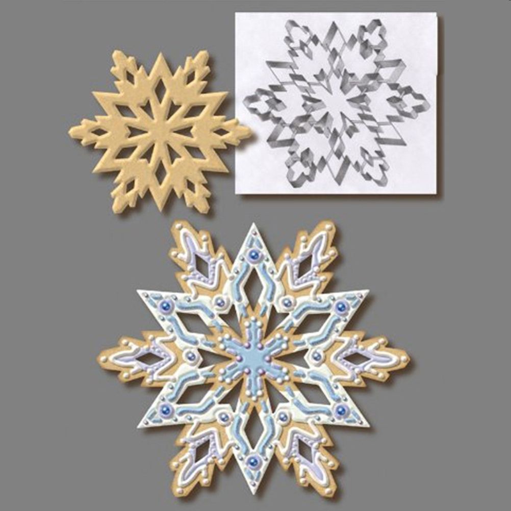 3D Snowflake Cake Mold Stainless Steel Baking Mold Multipurpose Durable view 4