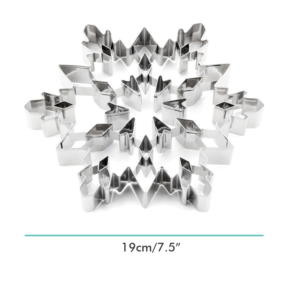 3D Snowflake Cake Mold Stainless Steel Baking Mold Multipurpose Durable view 7