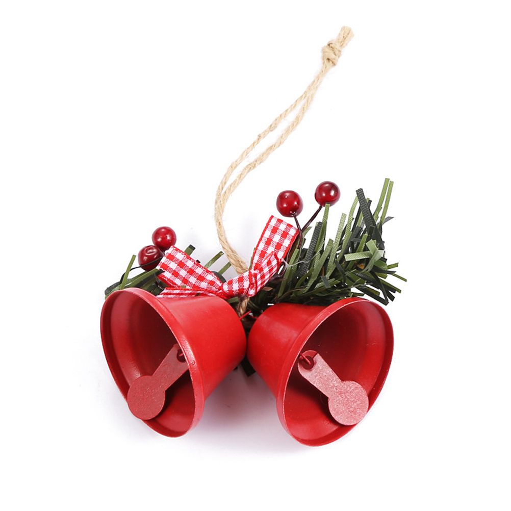 Metal Horn Bell Christmas Tree Ornaments Durable Lovely Christmas Tree Hanging view 2
