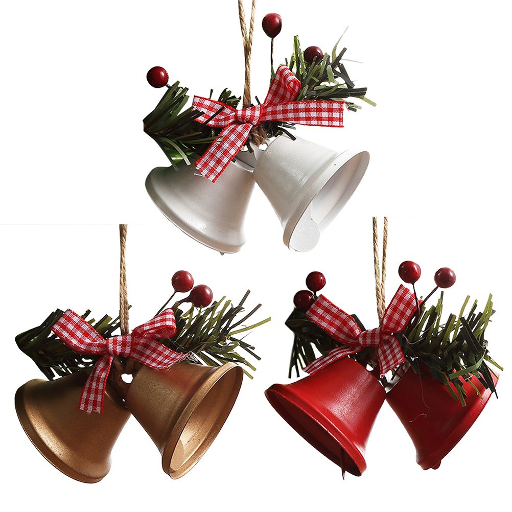 Metal Horn Bell Christmas Tree Ornaments Durable Lovely Christmas Tree Hanging view 7